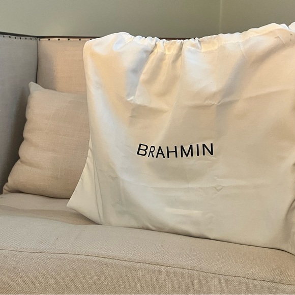 Brahmin Black Crossbody Bag with Crocodile Embossed Texture - Picture 5 of 5